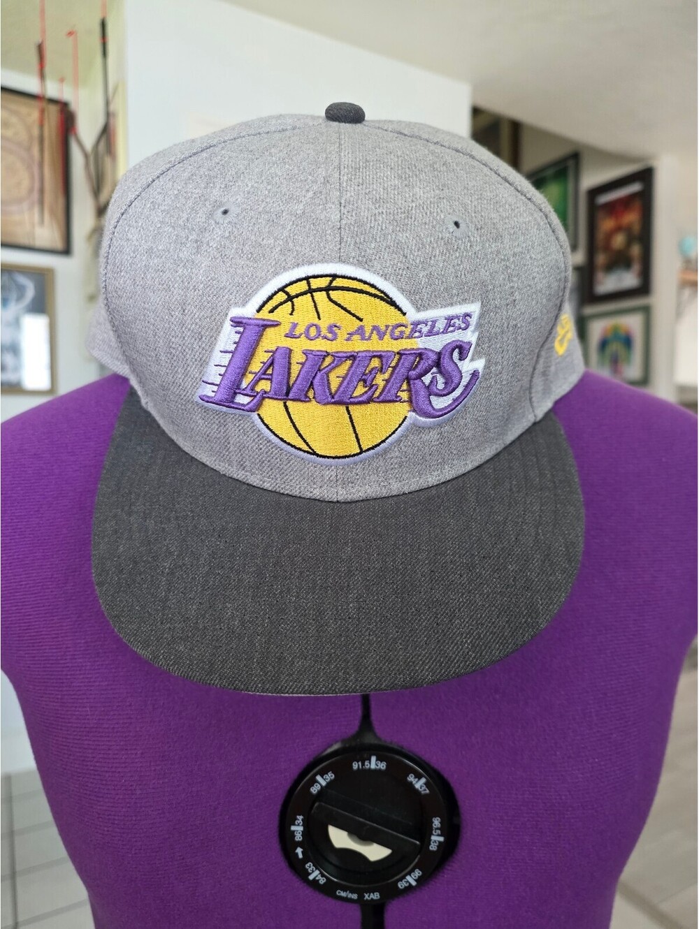 Hardwood Classics NBA New Era LA Lakers baseball cap flat brimmed snapback